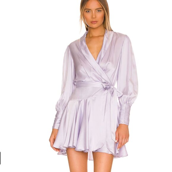 Zimmermann Silk Wrap Mini Dress - Picture 2 of 3